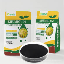 "khumic-100"China supply humic acid organic fertilizer high quality potassium humate powder